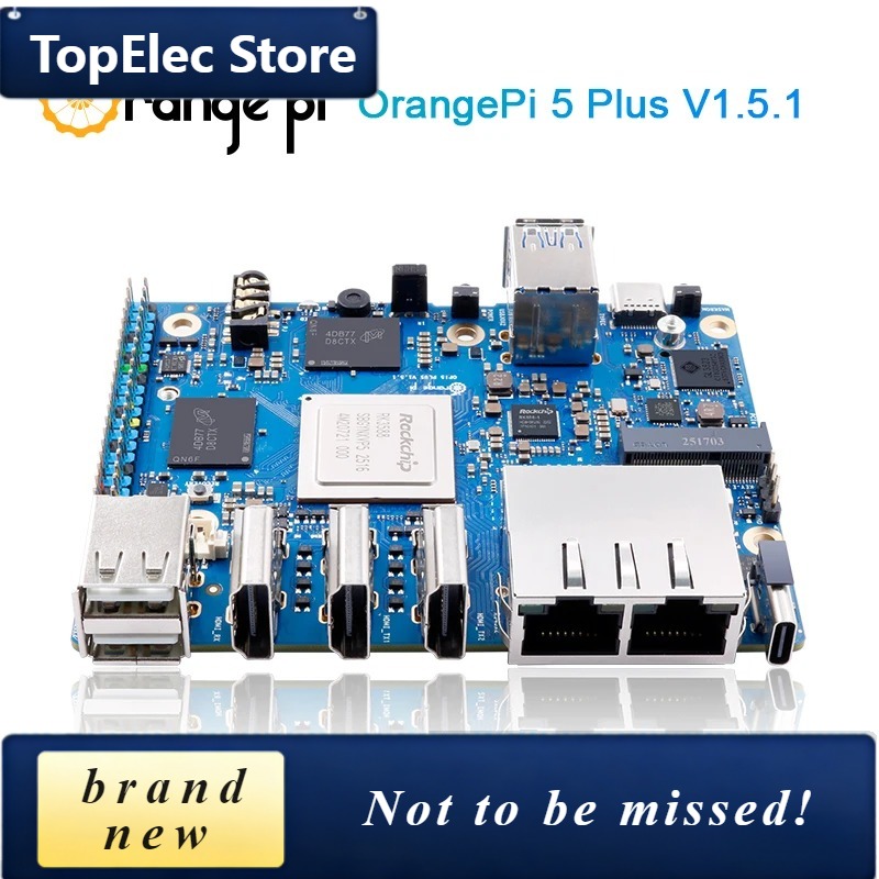 Rk3588 Mini Pc Board - TopElec Orange Pi5 Plus 16GB Tek