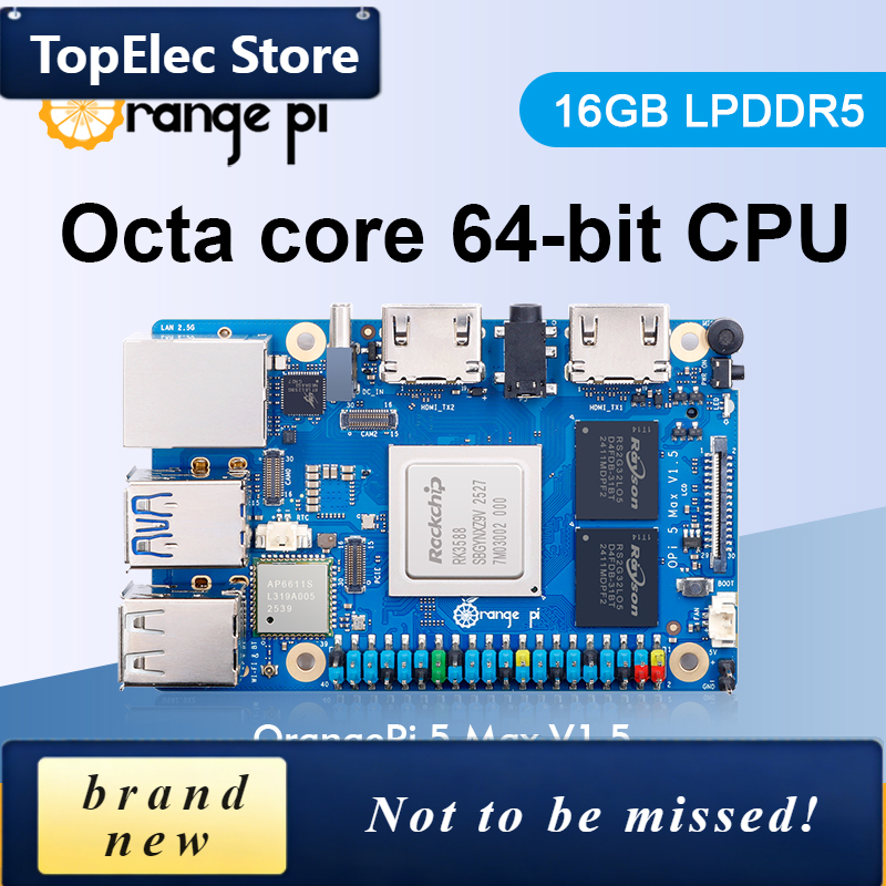 TopElec Orange Pi 5 Max 16GB V - Rk3588 Mini Pc Board incelemesi ve fiyatı